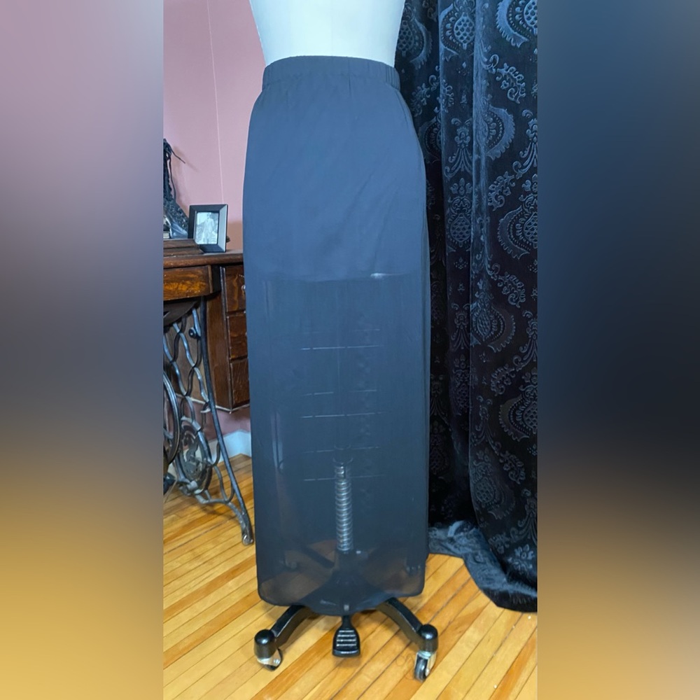 Express Black Sheer Pencil Skirt
